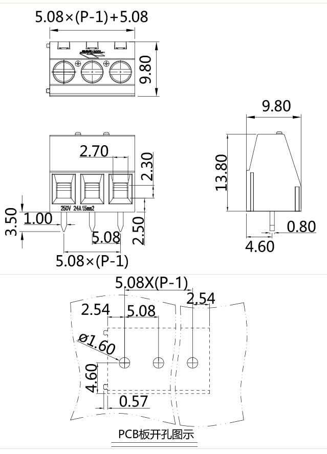 固定式端子臺(tái)MK-508(圖1)