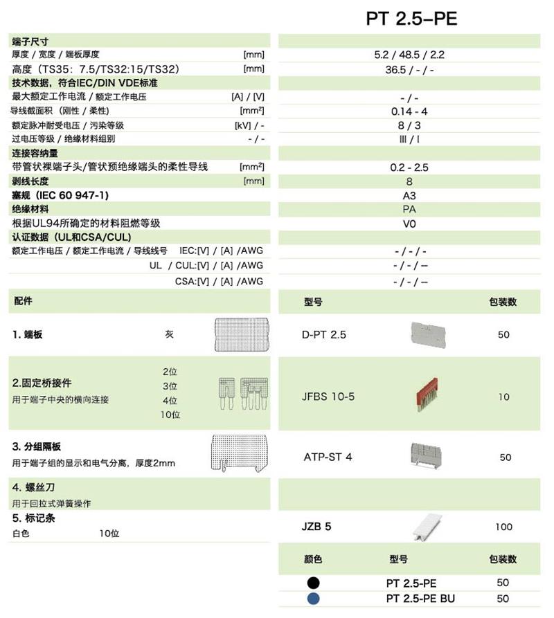 PT直插式系列PT 2.5-PE(圖1)