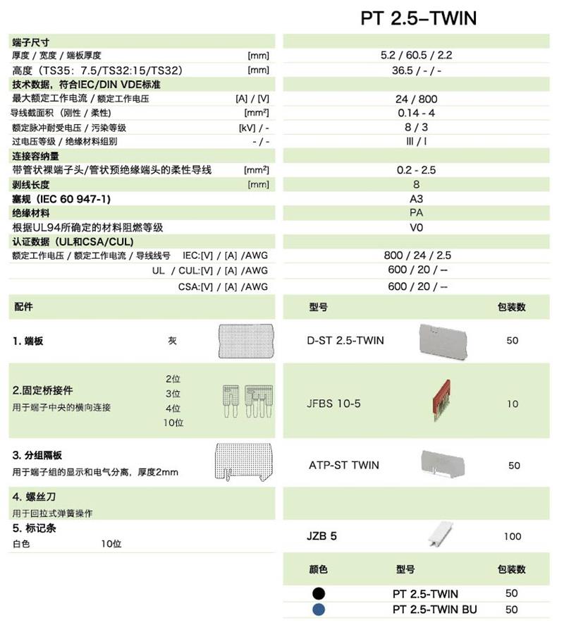 PT直插式系列PT 2.5-TWIN(圖1)