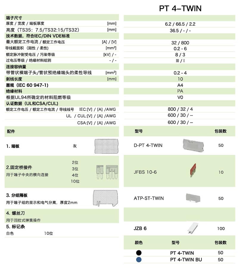 PT直插式系列PT 4-TWIN(圖1)