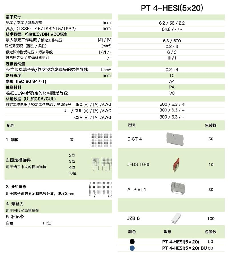 PT直插式系列PT 4-HESI(5x20)(圖1)