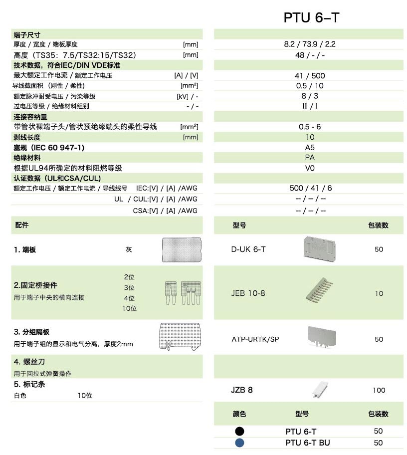 PT直插式系列PTU 6-T(圖1)