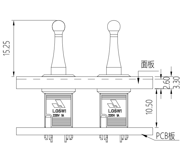 跳閘矩陣邏輯壓板開關(guān)(圖1)